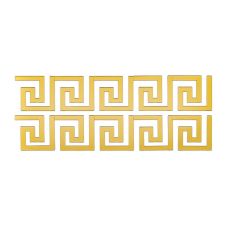 Зеркальный декор акриловый самоклеющийся золото,10шт (D) SW-00002507