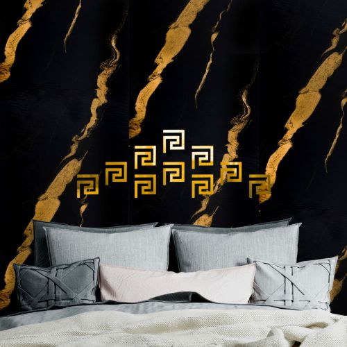 Зеркальный декор акриловый самоклеющийся золото,10шт (D) SW-00002507