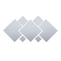 Зеркальный декор акриловый самоклеющийся серебро, 7шт (D) SW-00002508