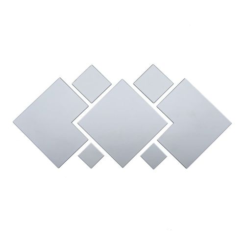 Зеркальный декор акриловый самоклеющийся серебро, 7шт (D) SW-00002508