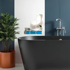 Зеркальный декор акриловый самоклеющийся 120*80мм серебро, 6шт (D) SW-00002509