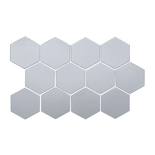 Зеркальный декор акриловый самоклеющийся 125*105мм серебро,12шт (D) SW-00002513