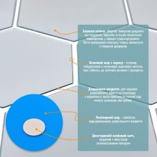 Зеркальный декор акриловый самоклеющийся 125*105мм серебро,12шт (D) SW-00002513