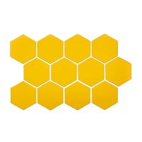 Зеркальный декор акриловый самоклеющийся 85*95мм золото, 12шт (D) SW-00002516