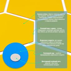 Зеркальный декор акриловый самоклеющийся 85*95мм золото, 12шт (D) SW-00002516