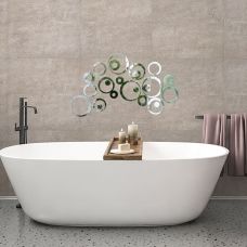 Зеркальный декор акриловый самоклеющийся серебро, 24шт (D) SW-00002523