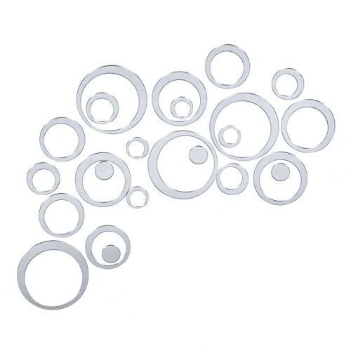 Зеркальный декор акриловый самоклеющийся серебро, 24шт (D) SW-00002523