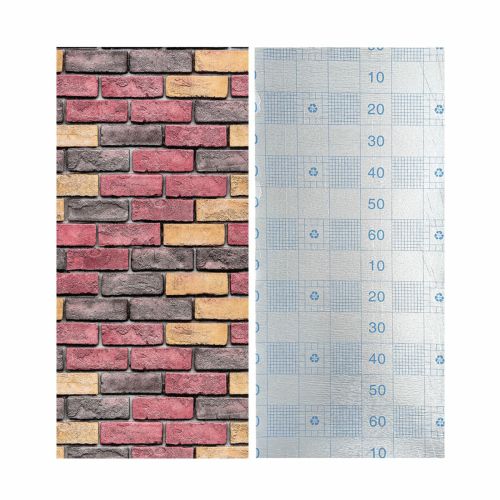 Обои самоклеющиеся красный екатериновлавский кирпич 2800*500*2мм (D) SW-00001944