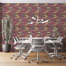 Обои самоклеющиеся красный екатериновлавский кирпич 2800*500*2мм (D) SW-00001944