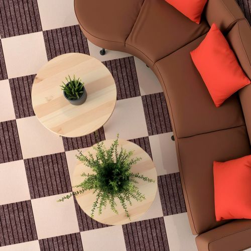 Самоклеящаяся плитка под ковролин мокко 300*300*4,5MM (D) SW-00002488