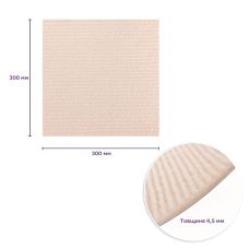 Самоклеящаяся плитка под ковролин молочный 300*300*4,5MM (D) SW-00002482