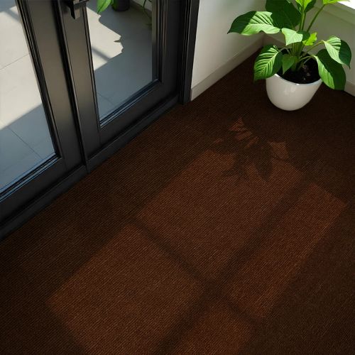 Самоклеящаяся плитка под ковролин в рулоне коричневый 600*3000мм SW-00002586
