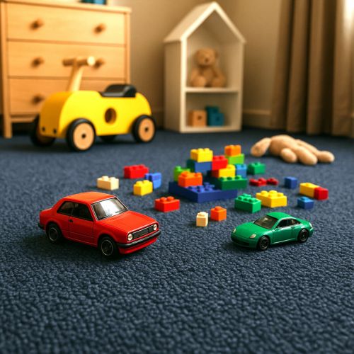 Самоклеящаяся плитка под ковролин в рулоне синий 600*3000мм SW-00002585