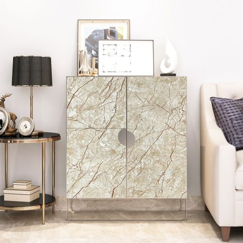 Самоклеющаяся пленка 0,45х10м х 0,07мм Бежевый мрамор классический SW-00001277