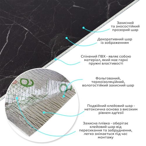 Самоклеящаяся виниловая плитка в рулоне 600х3000х2мм Мат SW-00002974