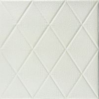 Самоклеющаяся декоративная потолочно-стеновая 3D панель Ромбы под кожу 700x700х6мм (161) SW-00000221