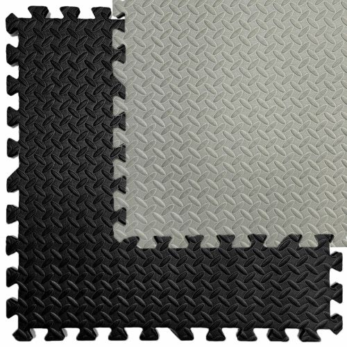 Напольное двустороннее покрытие GREY та BLACK 60*60cm*2cm (D) SW-00001843