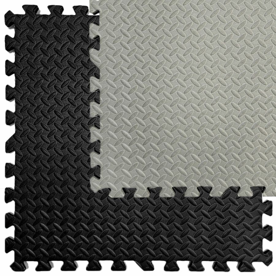 Напольное двустороннее покрытие GREY та BLACK 60*60cm*2cm (D) SW-00001843