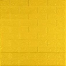 3D панель самоклеющаяся 700х770х3мм кирпич Желтый (010-3) SW-00001894