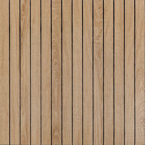 Покрытие виниловое самоклеющееся 3D рейки 600х600х2,8мм Светлый миндаль SW-00002204