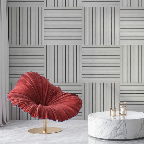 Покрытие виниловое самоклеющееся 3D рейки 600х600х2,8мм SW-00003242