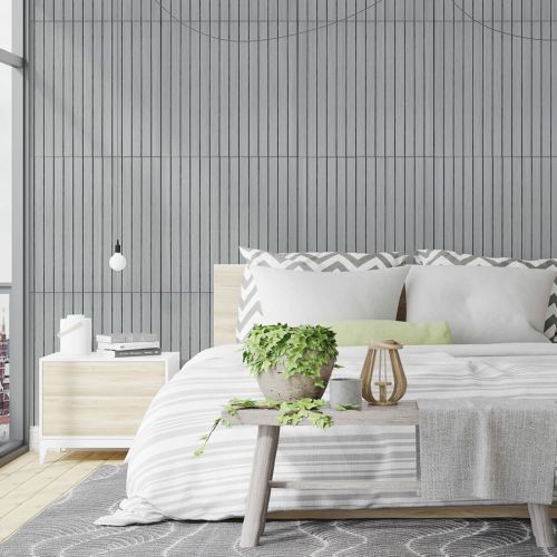 Покрытие виниловое самоклеющееся 3D рейки 600х600х2,8мм SW-00003243