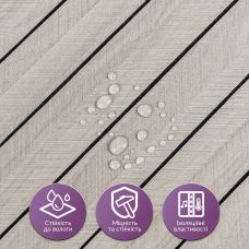 Покрытие виниловое самоклеющееся 3D рейки 600х600х2,8мм SW-00003244