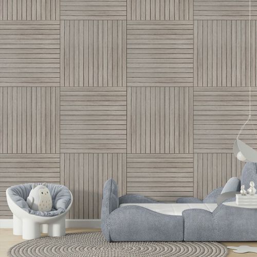 Покрытие виниловое самоклеющееся 3D рейки 600х600х2,8мм SW-00003244