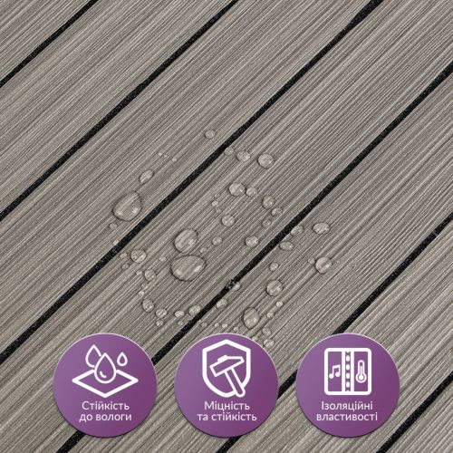 Покрытие виниловое самоклеющееся 3D рейки 600х600х2,8мм SW-00003245