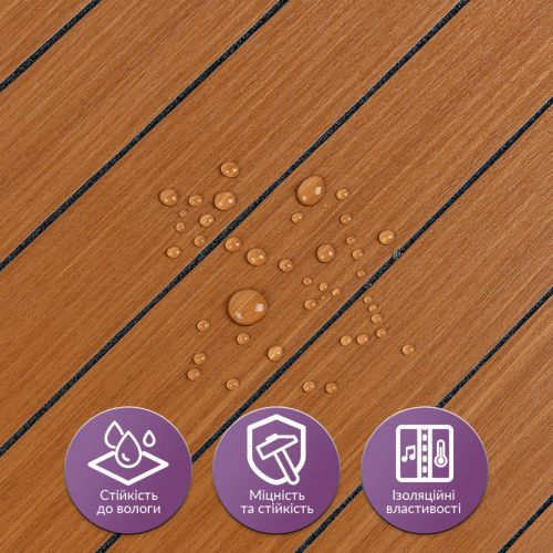 Покрытие виниловое самоклеющееся 3D рейки 600х600х2,8мм SW-00003246