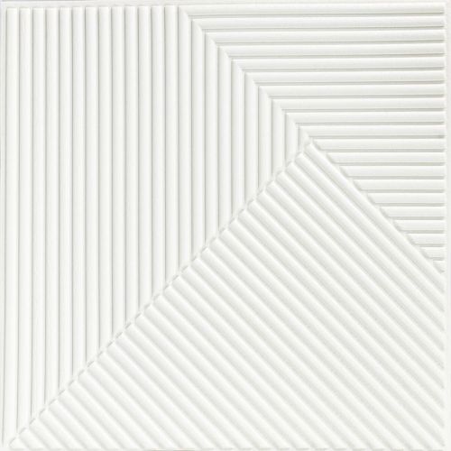 Панель стеновая 500х500х5мм 3D Бамбук Белый SW-00002877