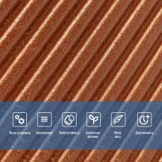 Панель стеновая 3D 500х500х5мм Бамбук Коричневый SW-00002880