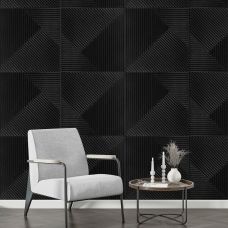 Панель стеновая 3D 500х500х5мм Бамбук Чёрный SW-00002881