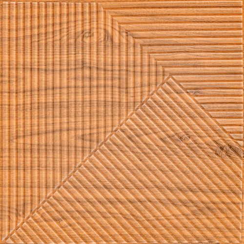 Панель стеновая 3D 500х500х5мм Бамбук Дерево Золото SW-00002885