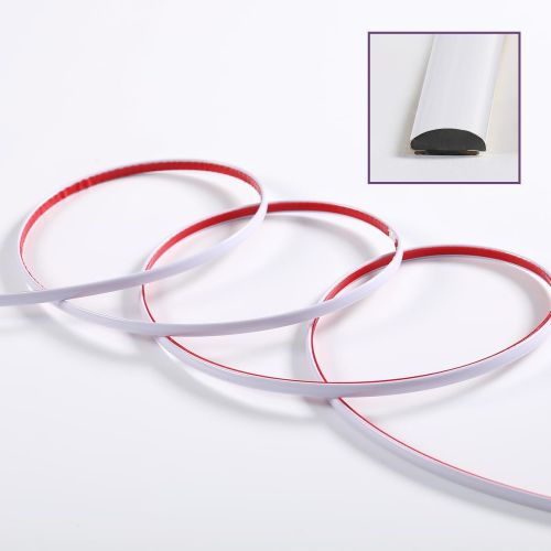 D-образный молдинг 3м х 8мм х 4мм Белый (D) SW-00001550