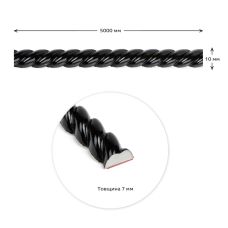 Молдинг 5000х10х7мм Чёрный SW-00002682