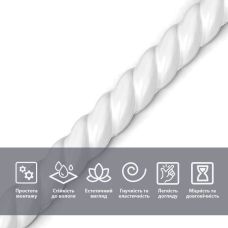 Молдинг 5000х10х7 мм Белый SW-00002683