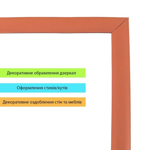 Молдинг 5000х18х1мм Розовое золото SW-00002685