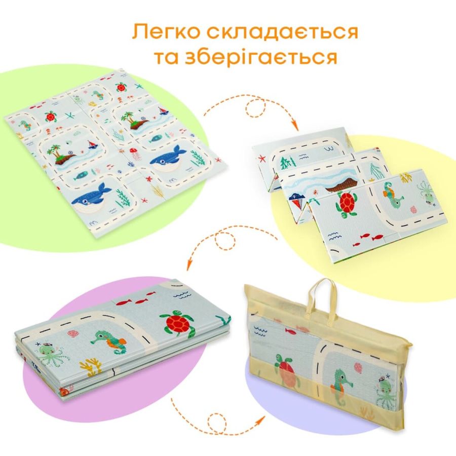 Коврик детский 147см х 177см х 8мм Океан-ростомер (302) SW-00003032