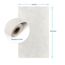 Декоративная плитка с эффектом штукатурки 600х3000х2,5мм Белая SW-00002990