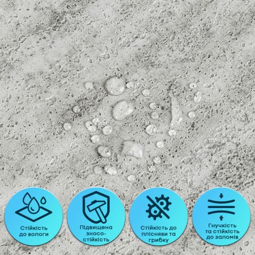 Самоклеящаяся гибкая штукатурка в рулоне 600х3000х2,5мм Тёмный гранит SW-00002993