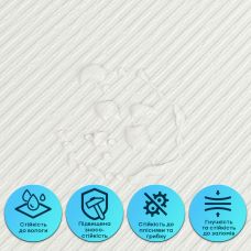 Самоклеящаяся гибкая штукатурка в рулоне 600х3000х2,5мм Бело-молочная SW-00002995