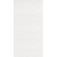 Панель 3D самоклеящаяся в рулоне Белый Кирпич, 308x70 см, вспененный полипропилен, звукоизоляция