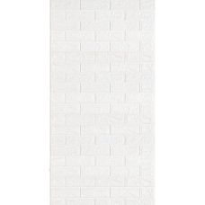 Панель 3D самоклеящаяся в рулоне Белый Кирпич, 308x70 см, вспененный полипропилен, звукоизоляция