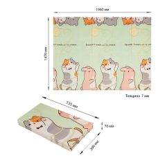 Коврик детский складной игровой 147x196 см 7 мм термоизоляционный SW-00003034