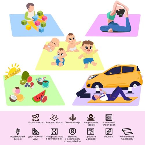 Коврик детский 177см х 195см х 7мм SW-00003038