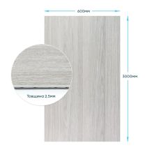 Самоклеящаяся гибкая шёлковая штукатурка в рулоне 600х3000х2,5мм Пепельное дерево SW-00002997