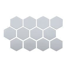 Зеркальный декор акриловый самоклеющийся 80*70мм серебро, 12шт (D) SW-00002511