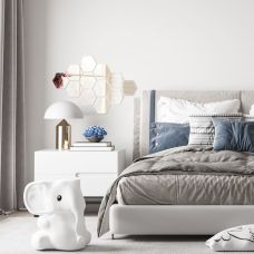 Зеркальный декор акриловый самоклеющийся 80*70мм серебро, 12шт (D) SW-00002511