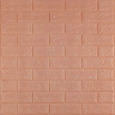 3D панель самоклеящаяся 700x770x3 мм Кирпич Пудра